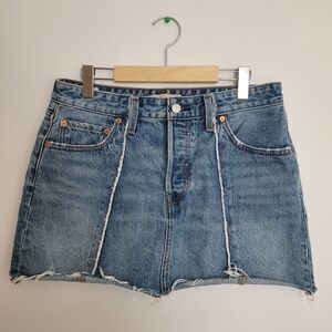 Levi's Icon Skirt Blue Denim Mini Skirt Size 30